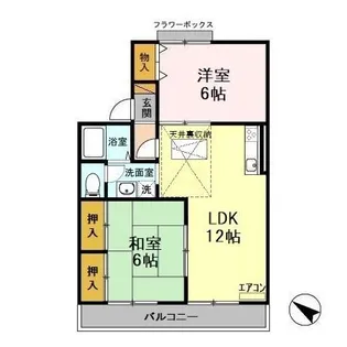 カーサみつわ台 G【2階】の間取り
