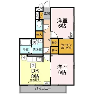 セジュール山の根【1階】の間取り