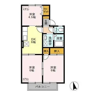 カルミア・アネックス【2階】の間取り