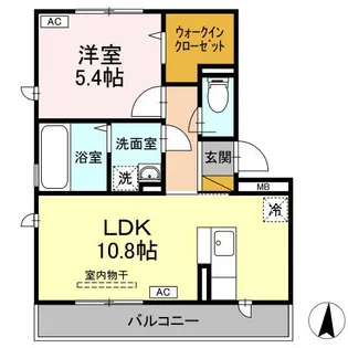 PARK HILLS MIYAKO A【2階】の間取り