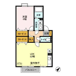 サンパティーク・さくら【2階】の間取り