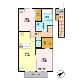 スマートコレイユ【2階】の間取り