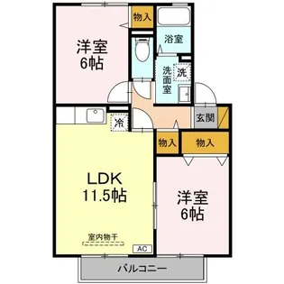 サーンク都【2階】の間取り