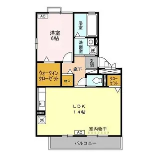 ロジュマン マエバラDEF【2階】の間取り