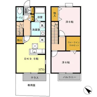 ROYAL GARDEN 400&16 ABCD【1階】の間取り