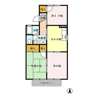 ヴィラモデルナ A【1階】の間取り