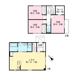 千葉県千葉市中央区仁戸名町【一戸建】の間取り
