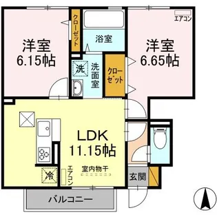 エル・ドラード A【1階】の間取り