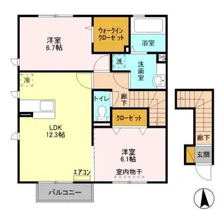 オリオンクレストABC【2階】の間取り