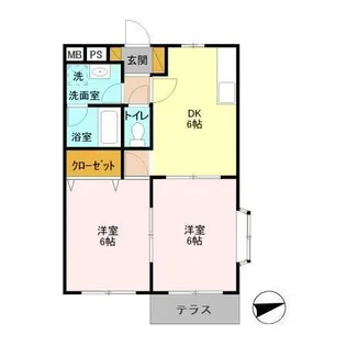 パールパレス【1階】の間取り