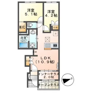 COLZA(コルザ)【1階】の間取り