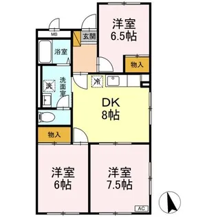 ヴェルドミール【2階】の間取り