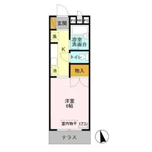 サザンクロスII【1階】の間取り