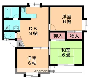 エクシード【101号室】の間取り