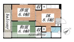 サンフォーリスト仁戸名【2階】の間取り
