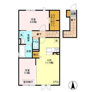 アムール【2階】の間取り