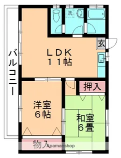 藤ハイツ(高品)【201号室】の間取り