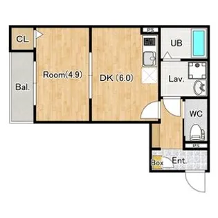 アウレリオ東千葉【3階】の間取り