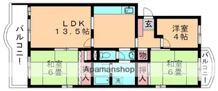 第3みつわ台ハイツE棟【105号室】の間取り