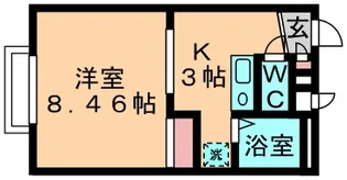 レオパレスクレストD【2階】の間取り