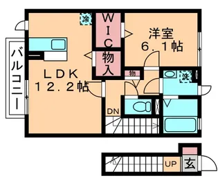 PETI NATURE(プチネーチャー)【2階】の間取り