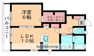 コンフォート青葉【101号室】の間取り
