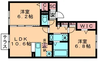 アステール【2階】の間取り