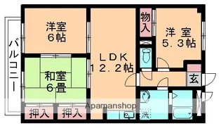 千葉県四街道市美しが丘3丁目【マンション】の間取り