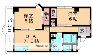 高山ハイツ【201号室】の間取り