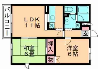 千葉県千葉市稲毛区稲毛東1丁目【アパート】の間取り