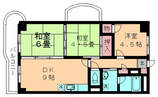 エクセルハイム海宝【3階】の間取り