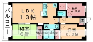 ライオンズマンション蘇我駅前【13階】の間取り