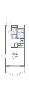 レオパレスパティオ【509号室】の間取り