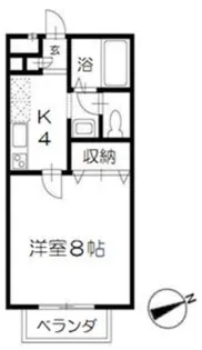 千葉県千葉市稲毛区穴川2丁目【アパート】の間取り