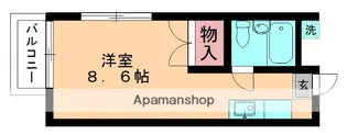 カーサTIKI亥鼻【206号室】の間取り