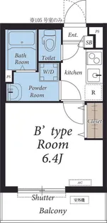 リブリ・キャメリア 桂【1階】の間取り