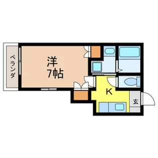 クレイン みどり台【1階】の間取り