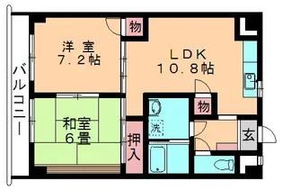ファミーユ喜【502号室】の間取り