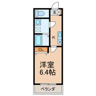 セル・フェリス【1階】の間取り