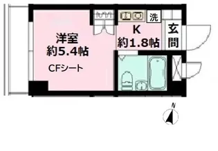 千葉県千葉市稲毛区園生町【マンション】の間取り