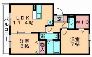 ヒラリバー【1階】の間取り