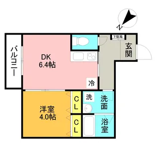 アーバンテラス黒砂台【2階】の間取り