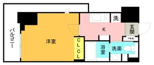プライムメゾン千葉新町【0711号室】の間取り
