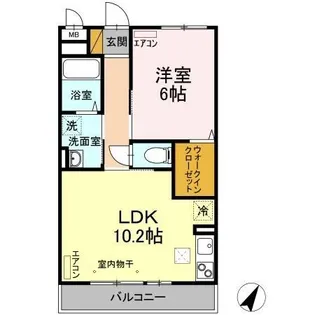 レジデンス・デュオ【1階】の間取り