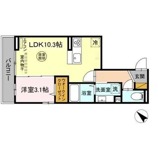 ウィン ヴェール21【3階】の間取り