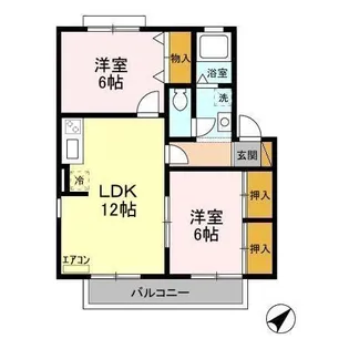 エクセル A・B【2階】の間取り