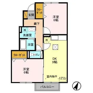 シャルドネ C【1階】の間取り