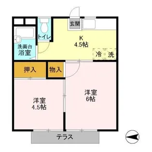 サマックス アルテール【1階】の間取り