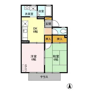 ヴィラモデルナ B【1階】の間取り