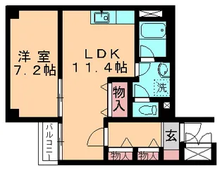 プリマヴェーラ問屋町【1階】の間取り